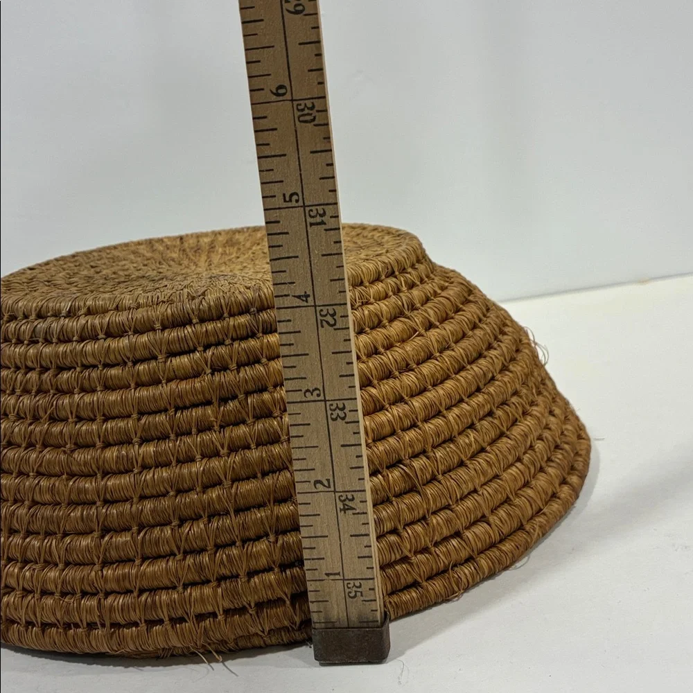 Handwoven Brown Basket W/ a Bendy Flowy Feel Very Sturdy Bread Basket  Holiday
